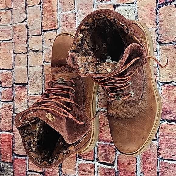 TIMBERLAND ROLLTOP BOOTS, WOMEN'S SIZE 8 RUST LEATHER - Picture 5 of 12